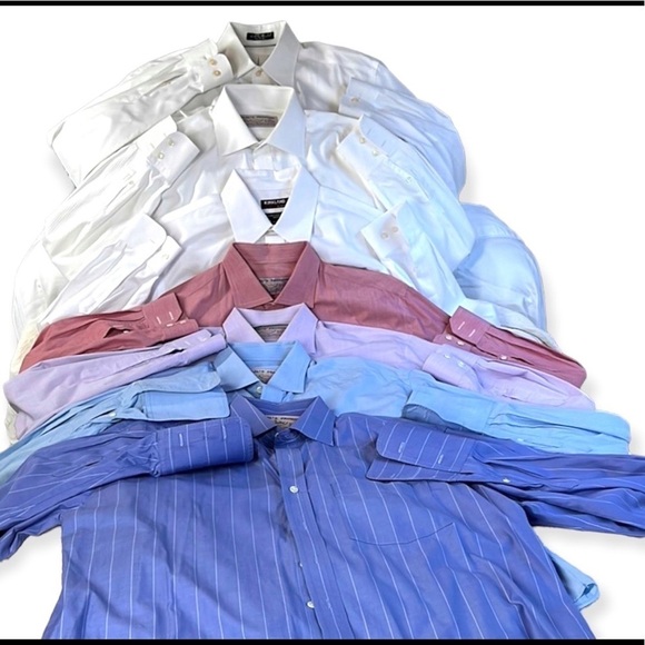 Men’s button down Dress Shirts 15” 1/2 and 16”neck size. Sea Island Cotton - Picture 1 of 11